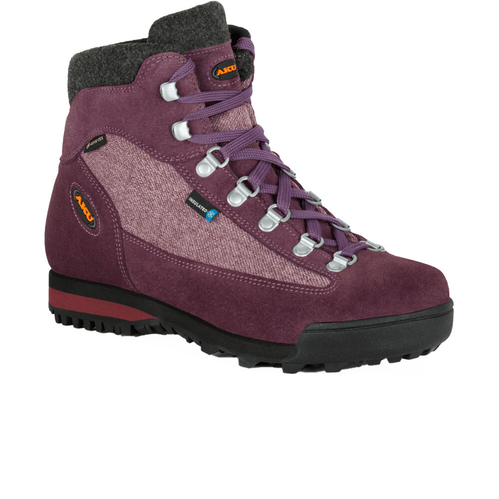 Aku bota trekking mujer ULTRA LIGHT WARM GORE-TEX MORADO lateral interior