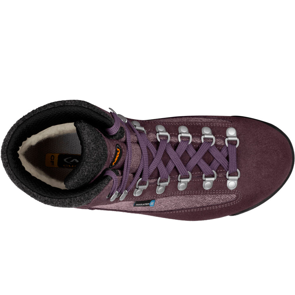 Aku bota trekking mujer ULTRA LIGHT WARM GORE-TEX MORADO vista superior