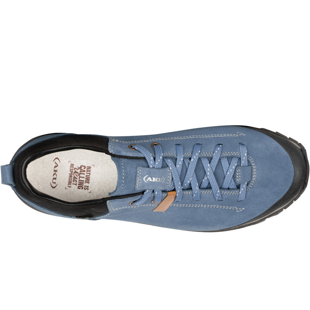 Aku zapatilla trekking hombre BELLAMONT IV SUEDE GORE-TEX AZUL vista superior