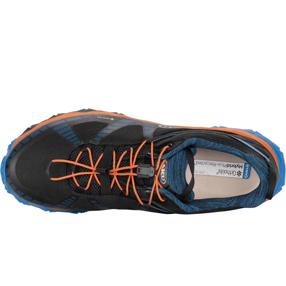 Aku zapatilla trekking hombre FLYROCK GORE-TEX NEGRO vista superior