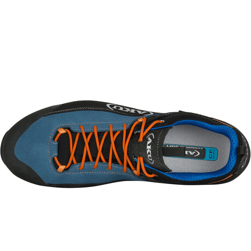 Aku zapatilla trekking hombre LINK GORE-TEX AZUL vista superior