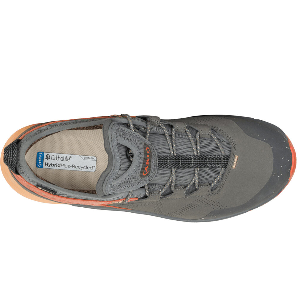 Aku zapatilla trekking hombre OMNIA V-LIGHT GORE-TEX GRIS vista superior