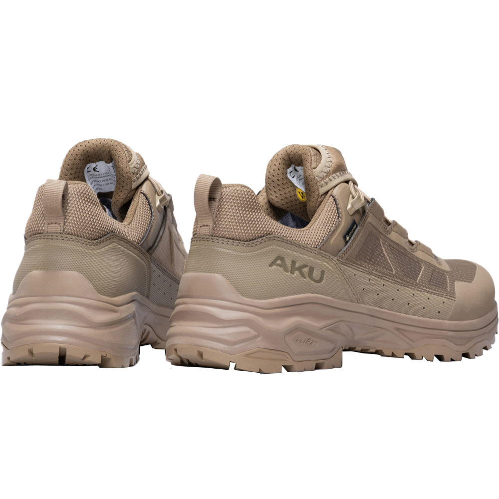 Aku zapatilla trekking hombre SENTINEL LOW GORE-TEX MARRON vista trasera
