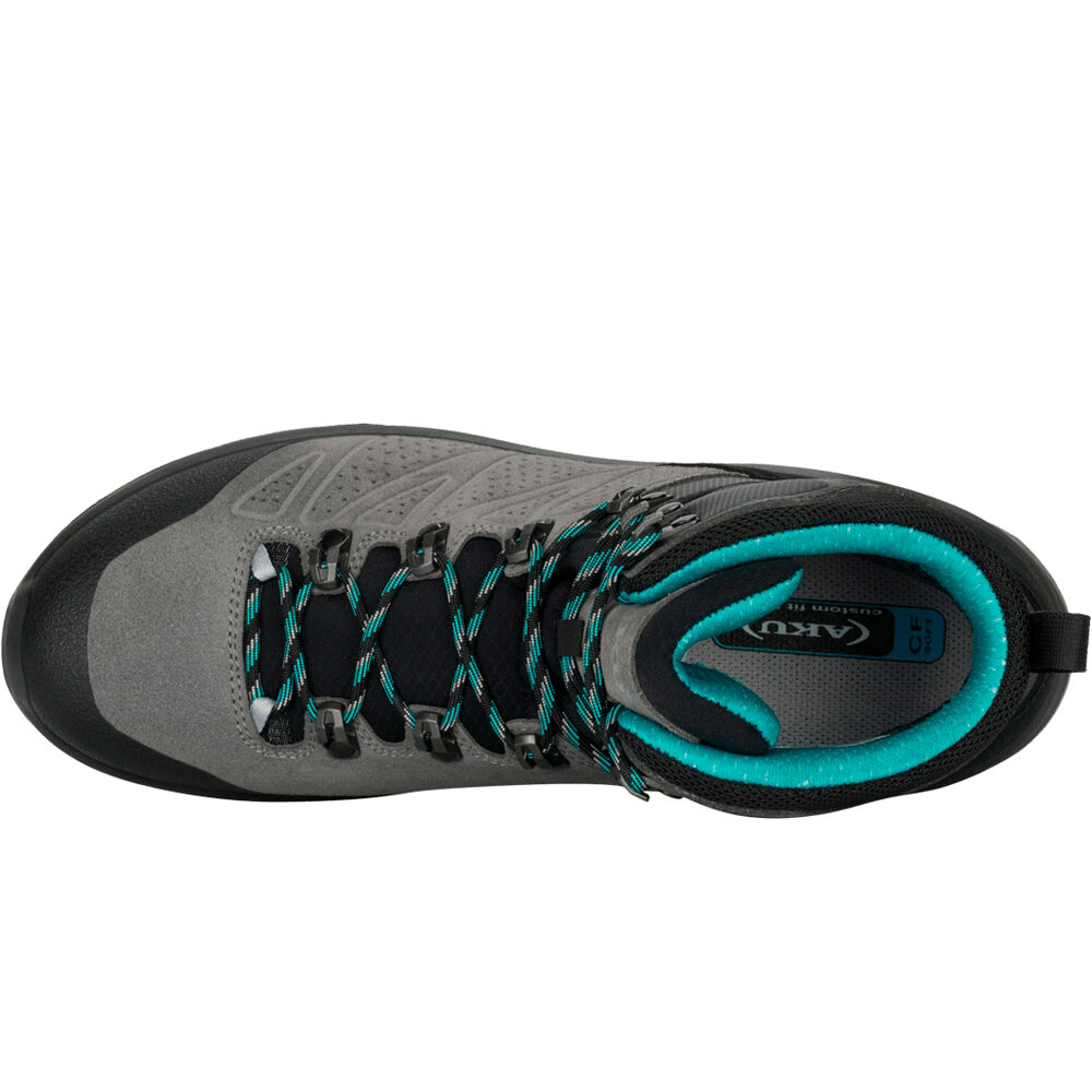 Aku zapatilla trekking mujer ADAPTA SD GORE-TEX GRIS vista superior