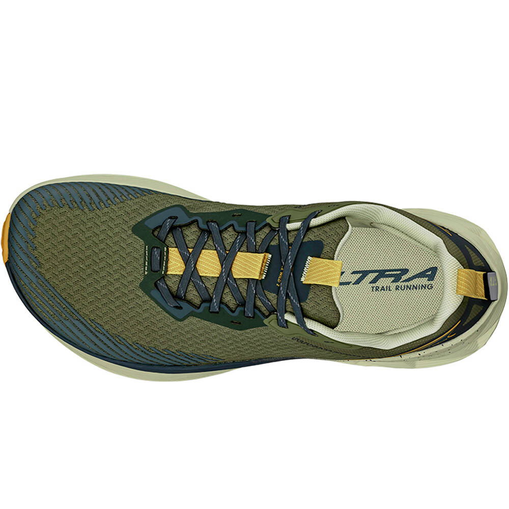 Altra zapatillas trail hombre EXPERIENCE WILD 2 VERDE vista superior