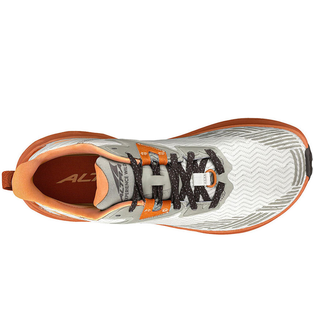 Altra zapatillas trail hombre EXPERIENCE WILD GRIS vista superior