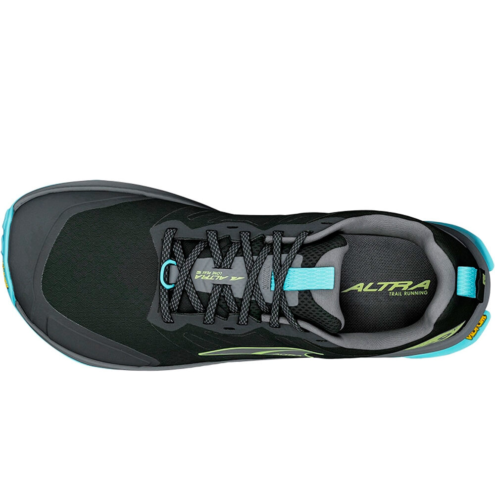 Altra zapatillas trail hombre LONE PEAK 9+ NEGRO vista superior