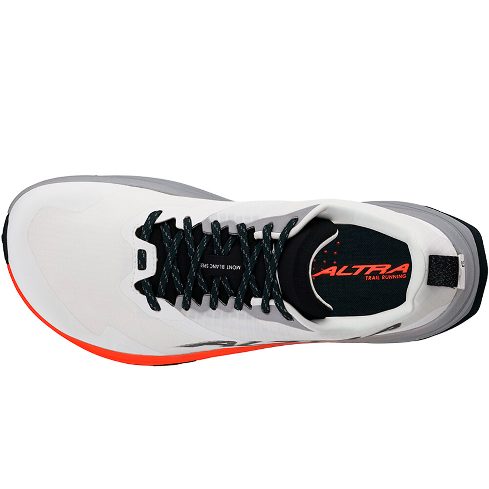 Altra zapatillas trail hombre MONT BLANC SPEED BLANCO vista trasera