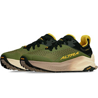 Altra zapatillas trail hombre OLYMPUS 6 VERDE lateral interior