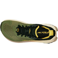 Altra zapatillas trail hombre OLYMPUS 6 VERDE vista superior