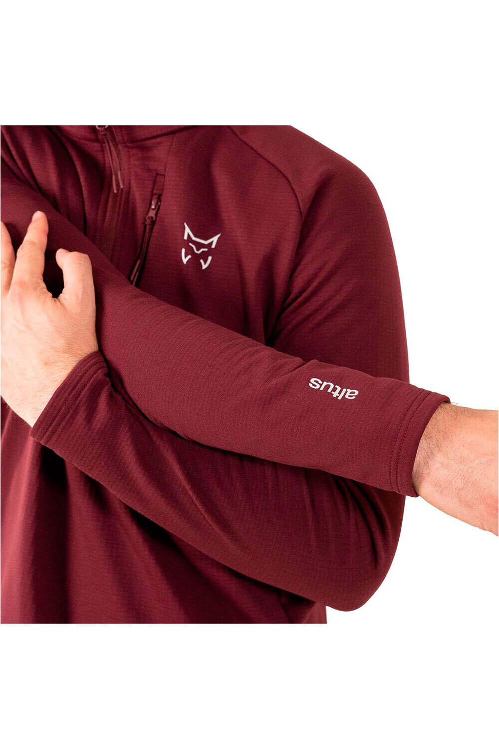 Altus camiseta montaña manga corta hombre MALAREN ROJO vista trasera