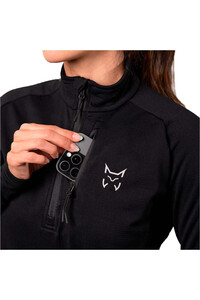 Altus camiseta montaña manga corta mujer MALAREN MUJER NEGRO vista trasera