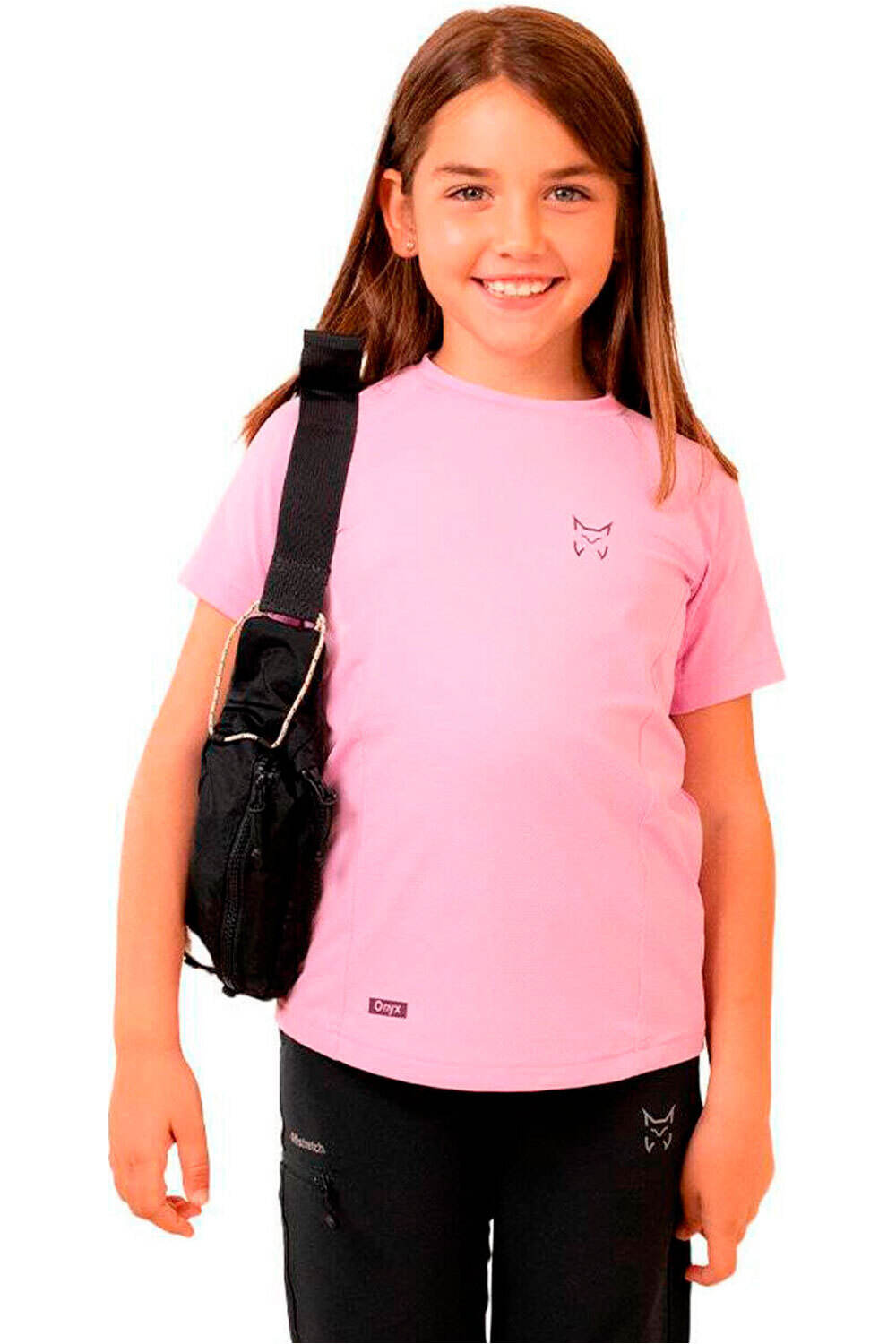 Altus camiseta montaña manga corta niño ONYX ROSA vista frontal