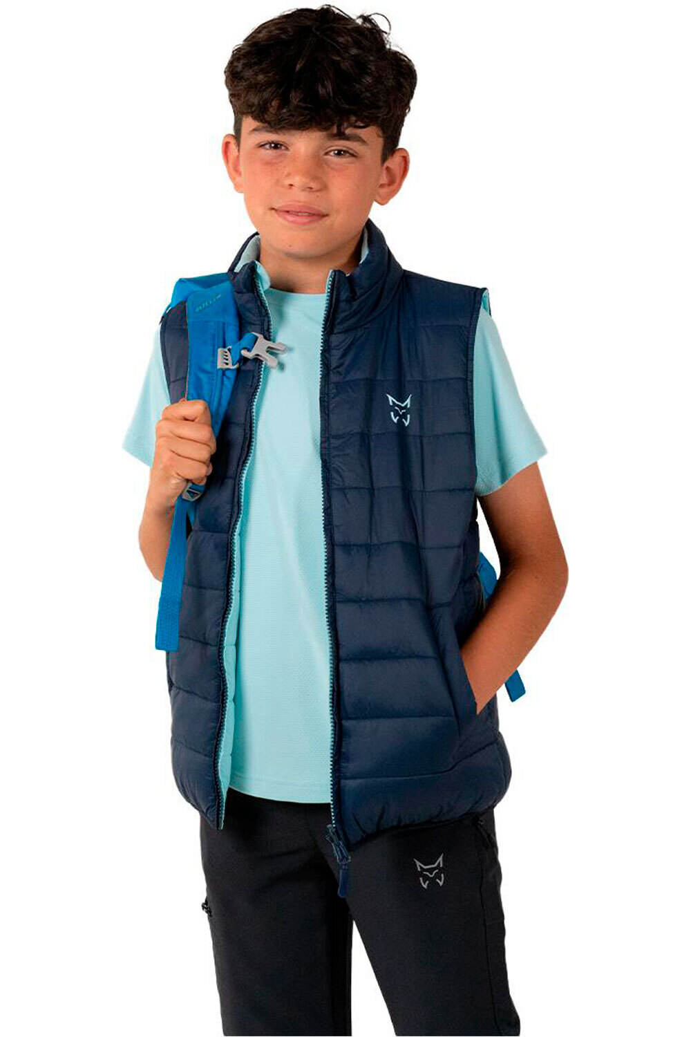 Altus chaleco outdoor niño TIVOLI AZUL vista frontal