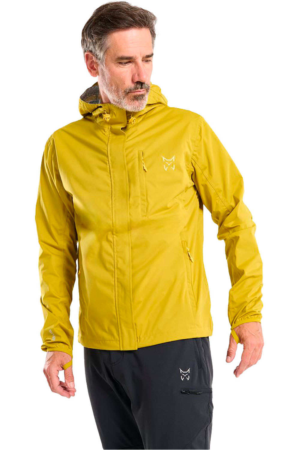Altus chaqueta impermeable hombre BAIKAL J30 NARANJA vista frontal