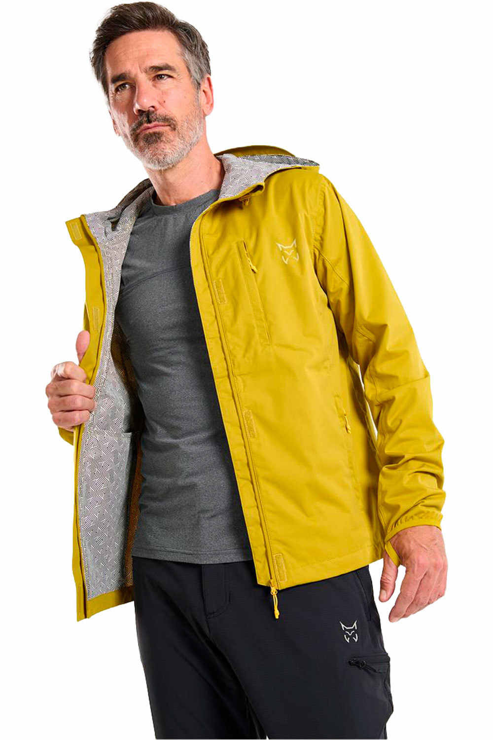 Altus chaqueta impermeable hombre BAIKAL J30 NARANJA vista trasera