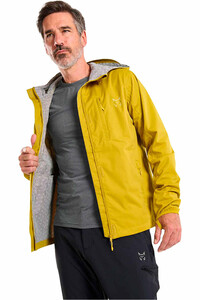 Altus chaqueta impermeable hombre BAIKAL J30 NARANJA vista trasera
