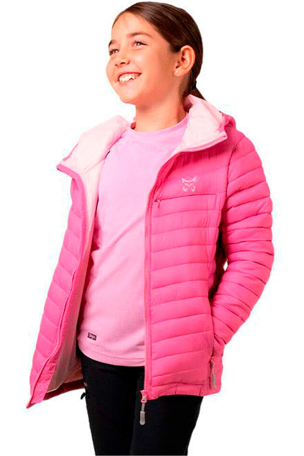 Altus chaqueta outdoor niño LLARDANA ROSA vista frontal