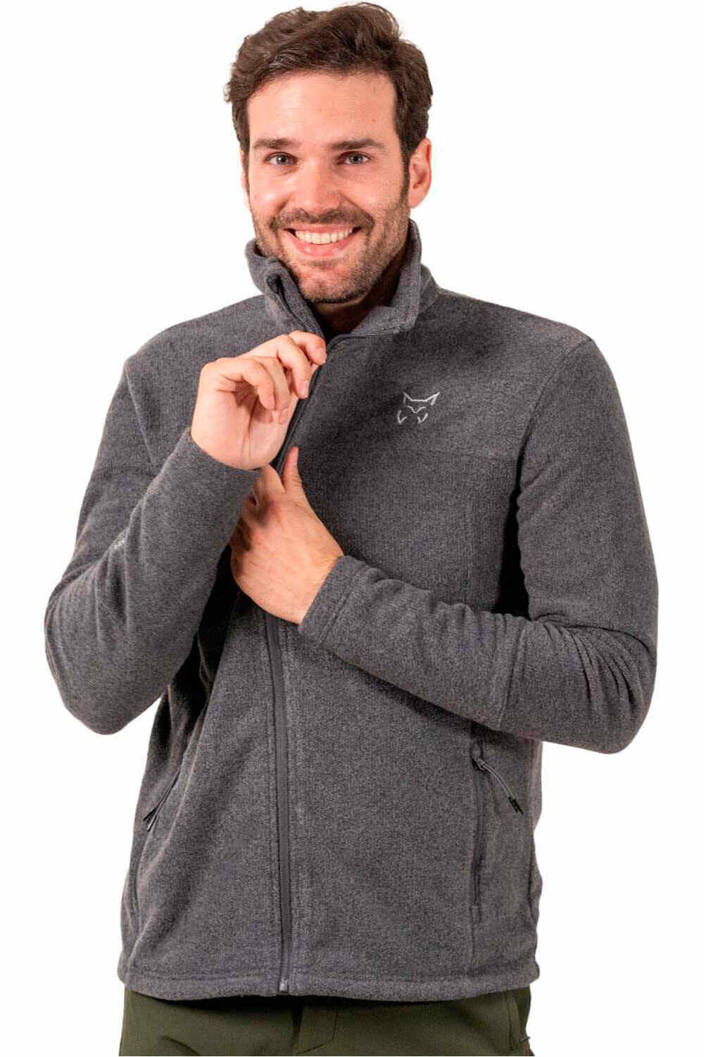 Altus forro polar hombre ODYSSEY K30 GRIS vista frontal