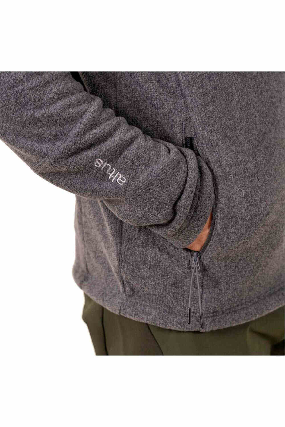 Altus forro polar hombre ODYSSEY K30 GRIS vista trasera