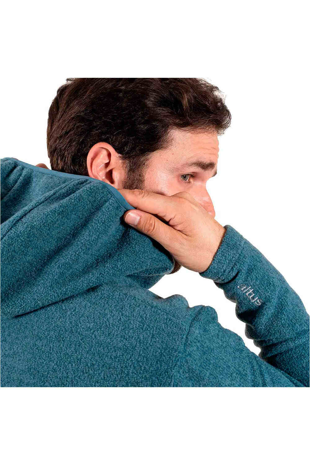 Altus forro polar hombre SENECA K30 AZUL vista trasera