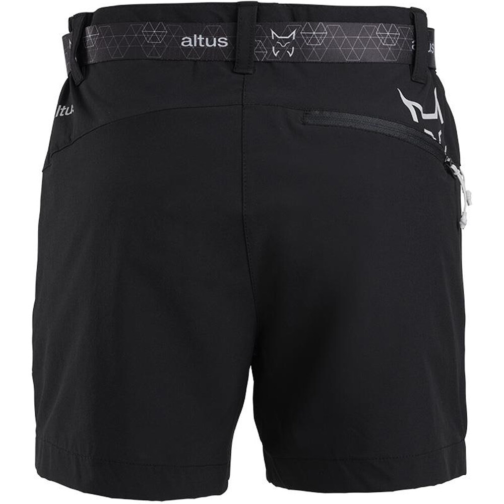 Altus pantalón corto montaña mujer KAURI K30 GRIS vista trasera