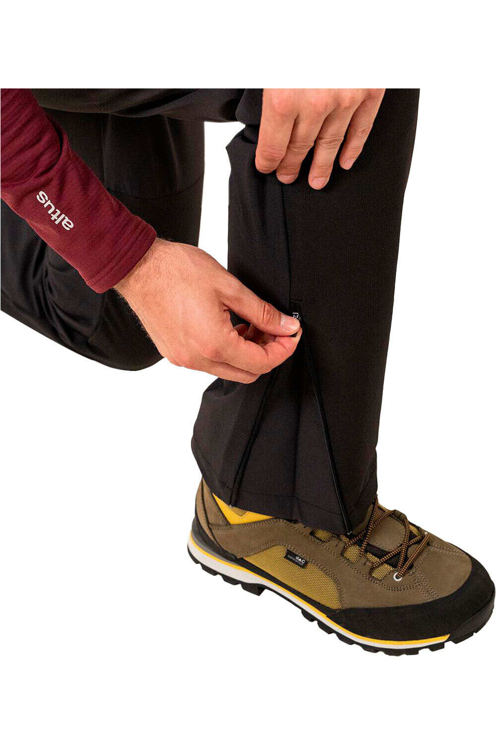 Altus pantalón montaña mujer TRAMONTANA NEGRO vista trasera