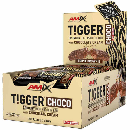 AMIX NUTRITION TIGGER CRUNCHY PROTEIN BAR 20X60 GR