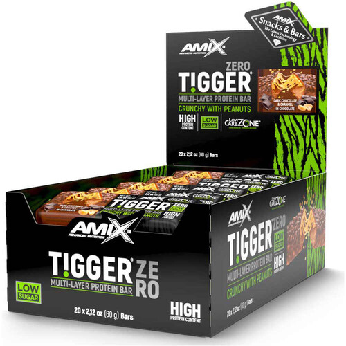 AMIX NUTRITION TIGGER ZERO PROTEIN BAR 20X60 GR