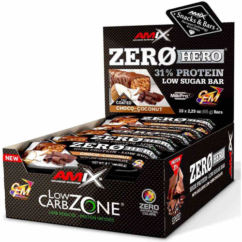 AMIX NUTRITION ZER HERO PROTEIN BAR 15X65 GR