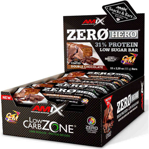 AMIX NUTRITION ZERO HERO PROTEIN BAR 15X65 GR