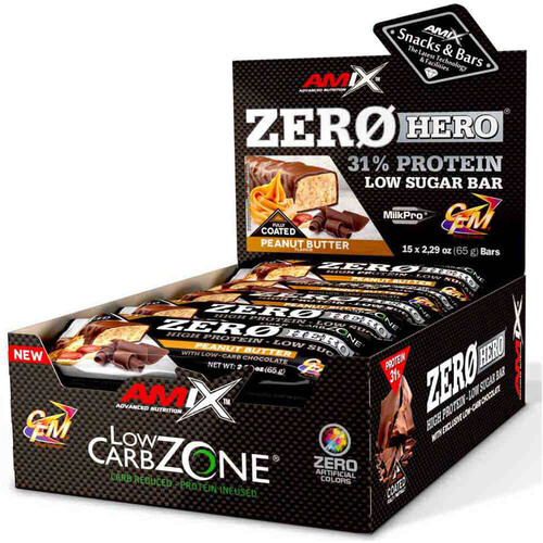 AMIX NUTRITION ZERO HERO PROTEIN BAR 15X65 GR