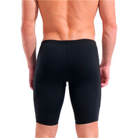 Arena bañador natación hombre ARENA ASYMMETRICAL JAMMER NEGRO vista trasera