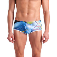 Arena bañador natación hombre ONE PRINT LOW NEGRO vista frontal