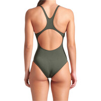 Arena bañador natación mujer TEAM VERDE vista trasera