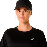 Asics camiseta entrenamiento manga corta mujer ASICS CORE NEGRO vista detalle