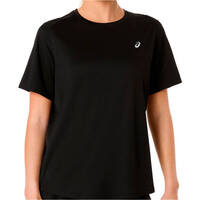 Asics camiseta entrenamiento manga corta mujer ASICS CORE NEGRO vista frontal