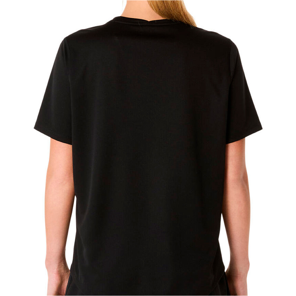 Asics camiseta entrenamiento manga corta mujer ASICS CORE NEGRO vista trasera