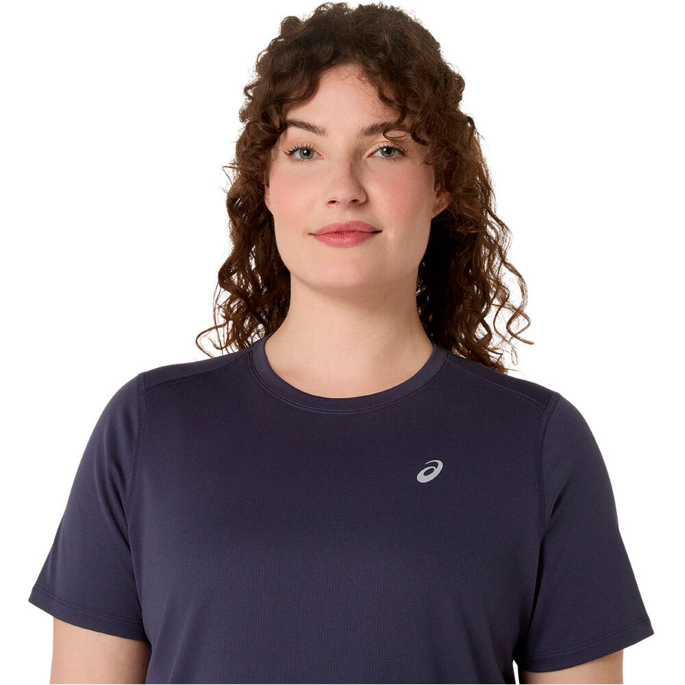 Asics camiseta entrenamiento manga corta mujer CORE AZUL 03