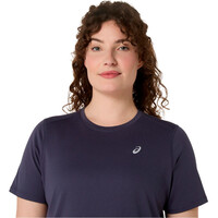 Asics camiseta entrenamiento manga corta mujer CORE AZUL 03