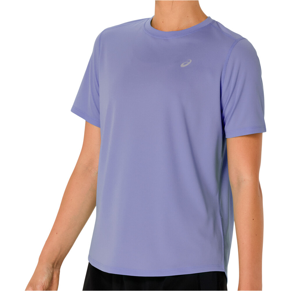 Asics camiseta entrenamiento manga corta mujer CORE MORADO vista detalle