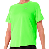 Asics camiseta entrenamiento manga corta mujer CORE MORADO vista detalle