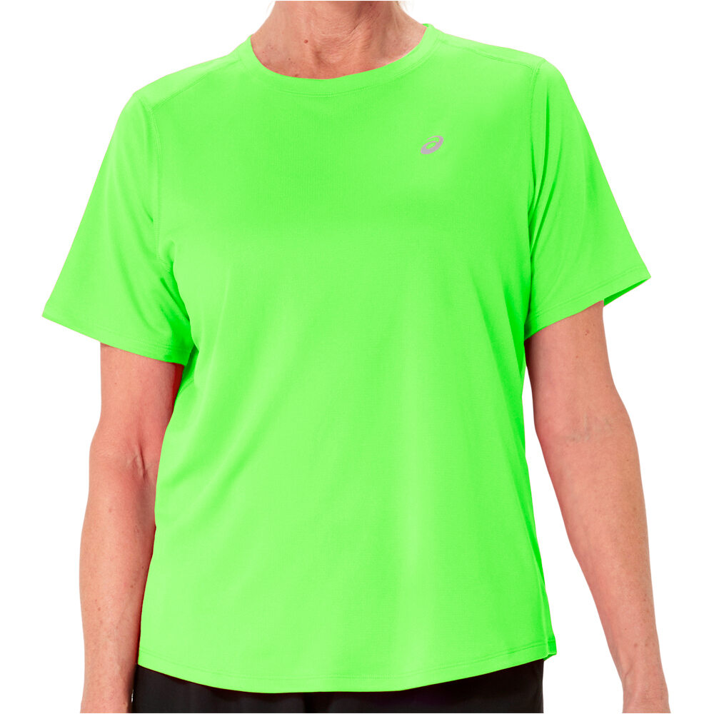 Asics camiseta entrenamiento manga corta mujer CORE MORADO vista frontal