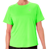 Asics camiseta entrenamiento manga corta mujer CORE MORADO vista frontal