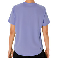 Asics camiseta entrenamiento manga corta mujer CORE MORADO vista trasera