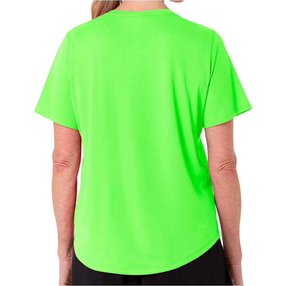 Asics camiseta entrenamiento manga corta mujer CORE MORADO vista trasera