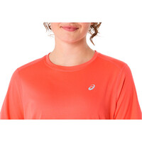 Asics camiseta entrenamiento manga corta mujer CORE NARANJA 03