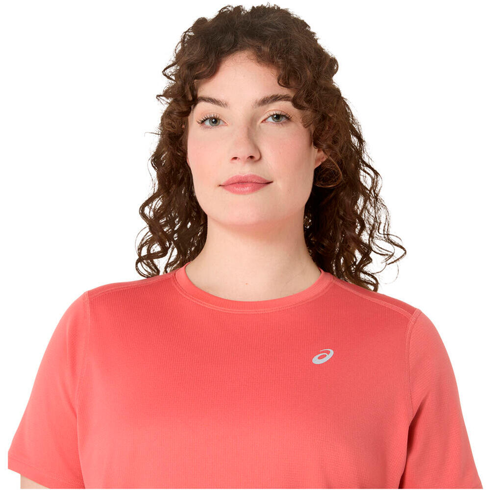 Asics camiseta entrenamiento manga corta mujer CORE ROSA 03