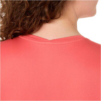 Asics camiseta entrenamiento manga corta mujer CORE ROSA 04