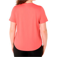 Asics camiseta entrenamiento manga corta mujer CORE ROSA vista trasera